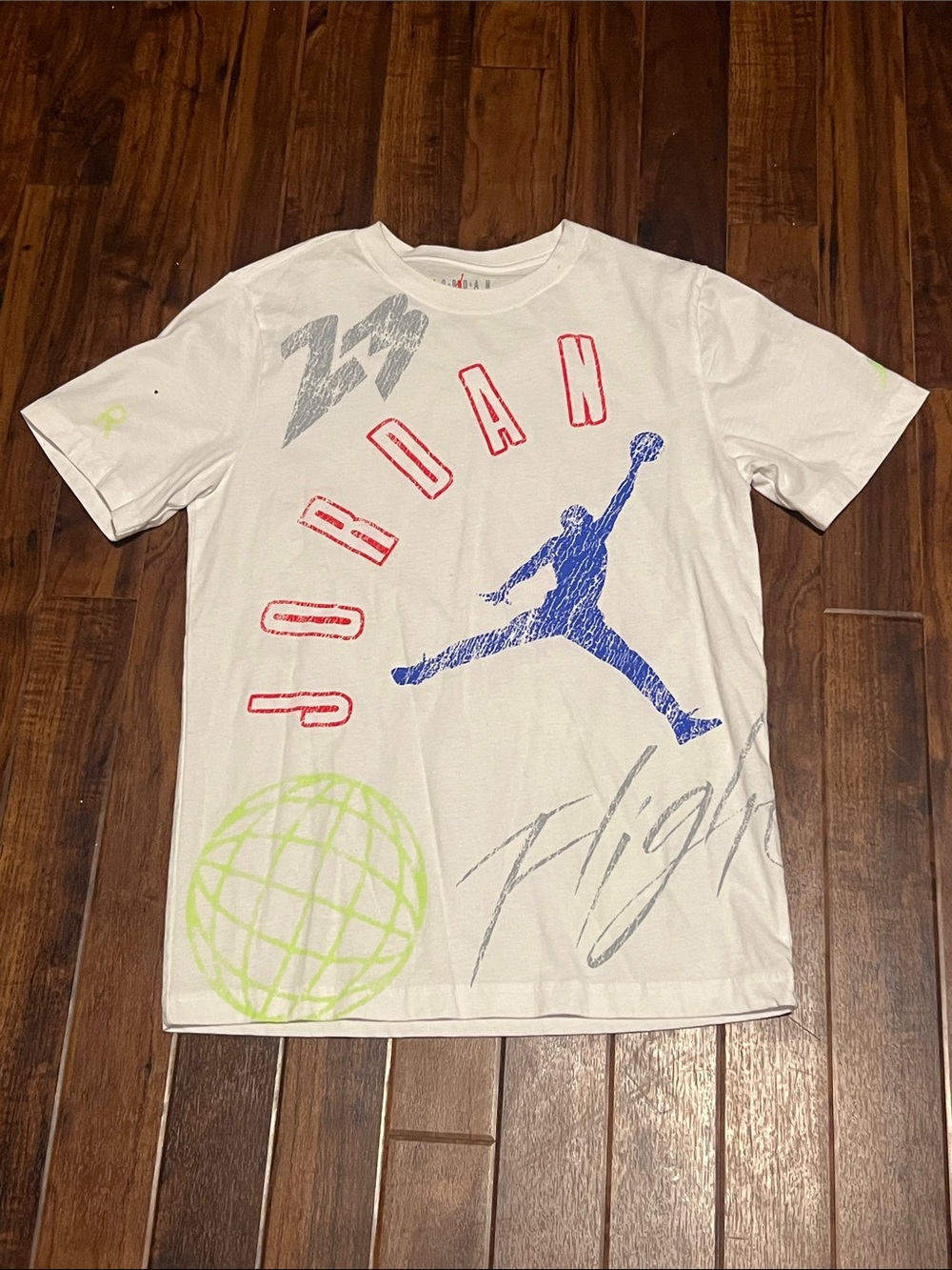Jordan Boys White Graphic Jumpman T-Shirt